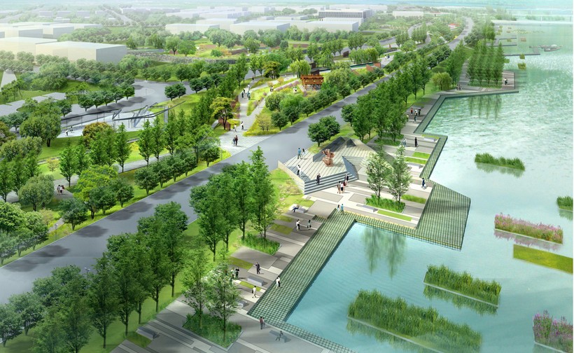 西安市灞河公园景观规划设计方案,西安